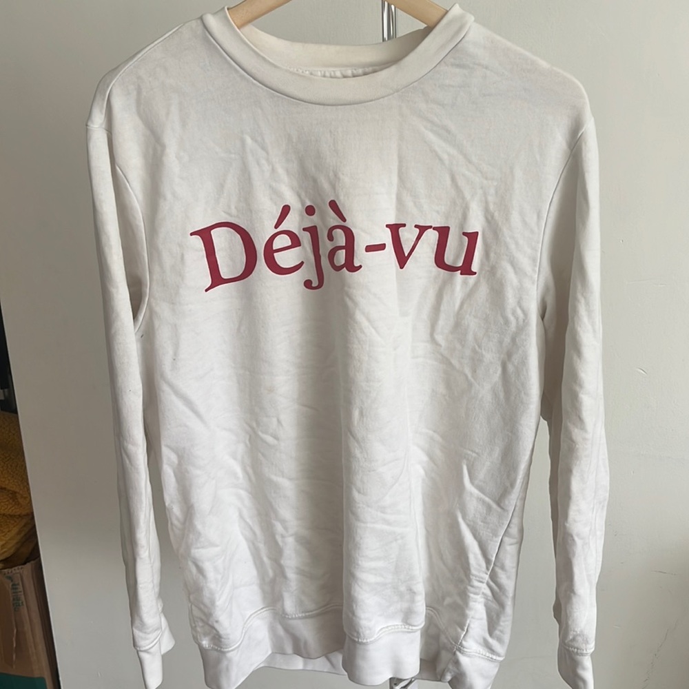 White crew neck